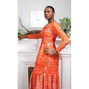 BUSAYO NYC Dele Print Maxi Dress - S